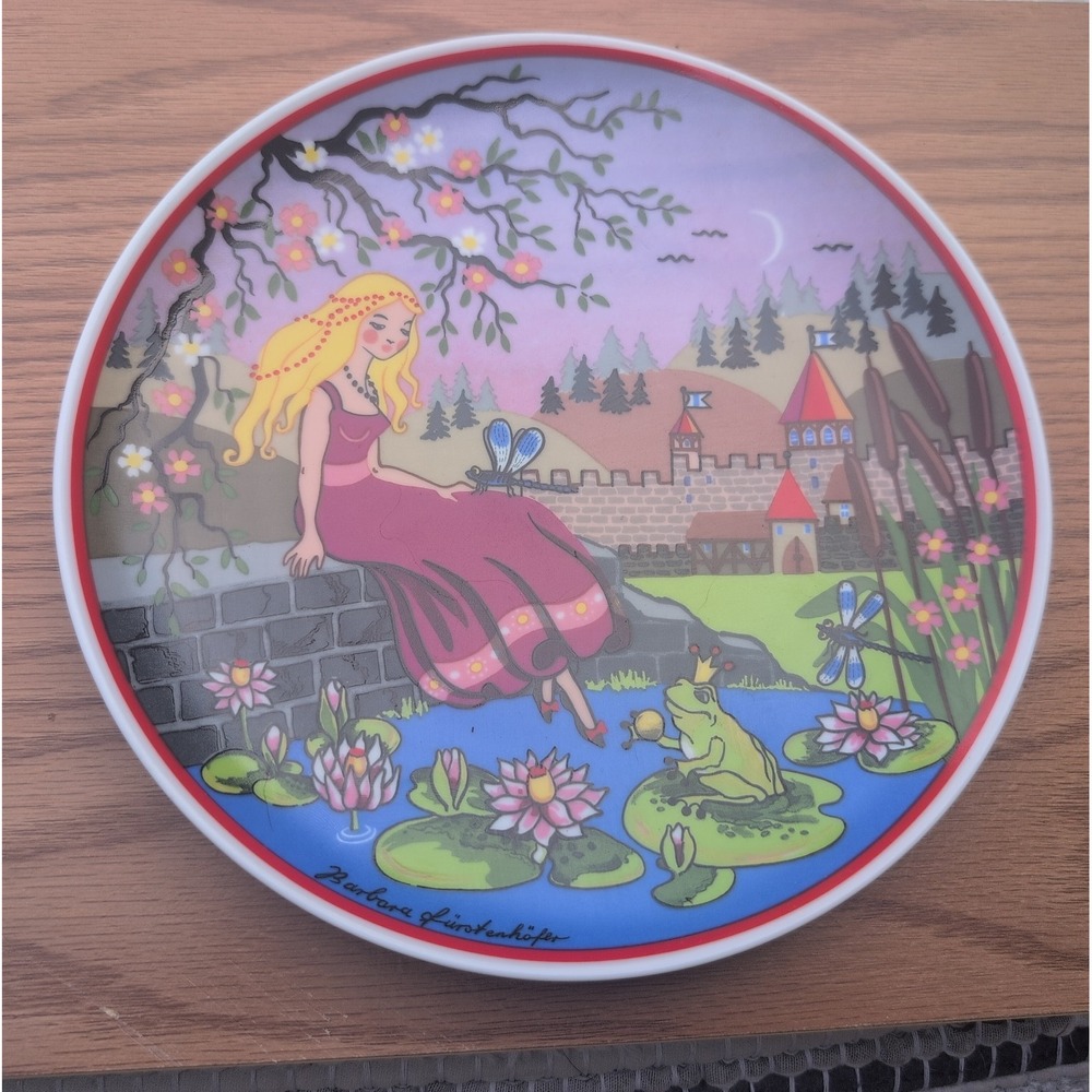 Vintage German Collector Fairy Tale The Frog Prince Plates Barbara Fürstenh